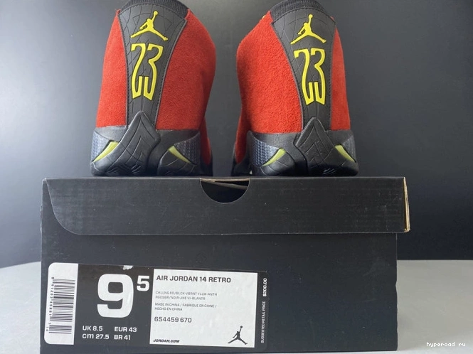 Red 14 654459-670 Challenge Retro Jordan Air 0810
